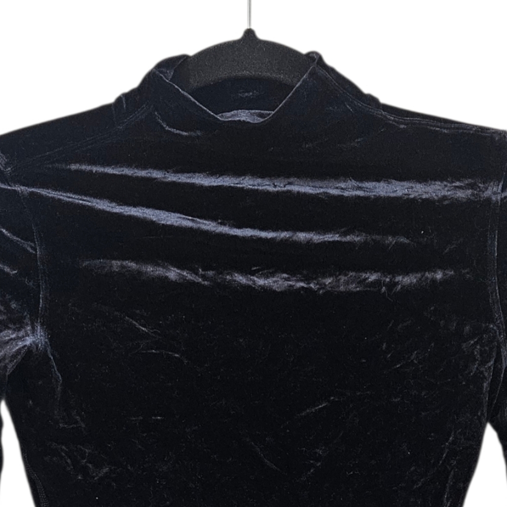 NWT Lululemon All Aligned Mock Neck Long Sleeve Shirt *Crushed Velvet Size 2 - Picture 2 of 6